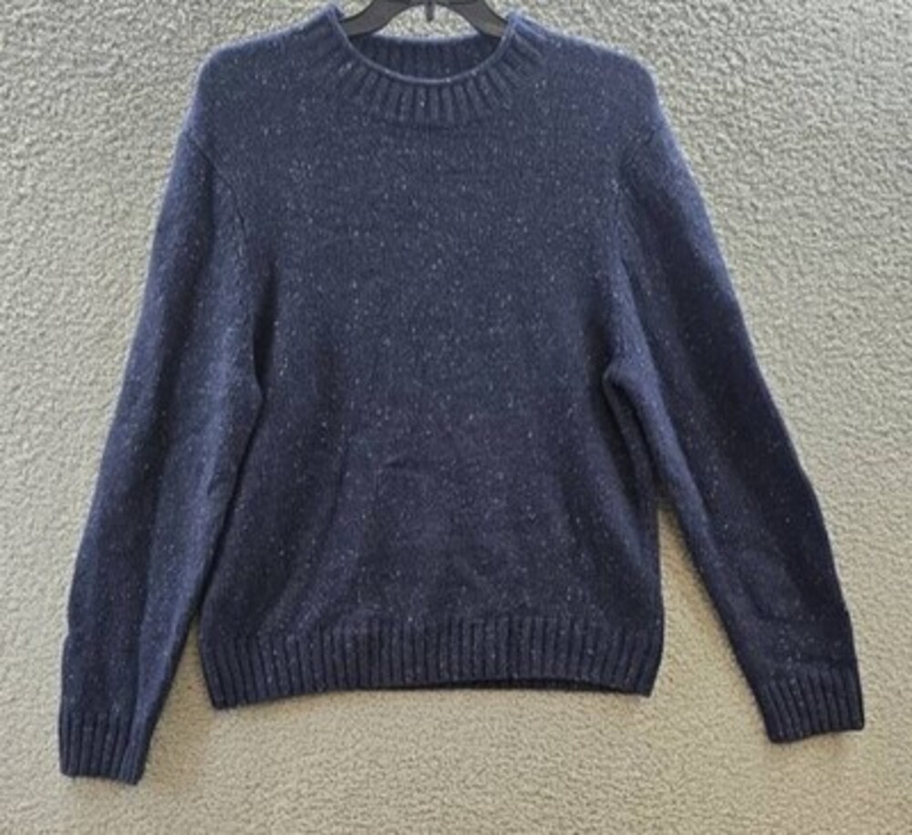 The Men's Store at Bloomingdale's Wool & Cashmere Blend Donegal Sweater XL Navy
